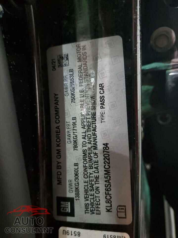 CHEVROLET SPARK 2021 - KL8CF6SA5MC220784