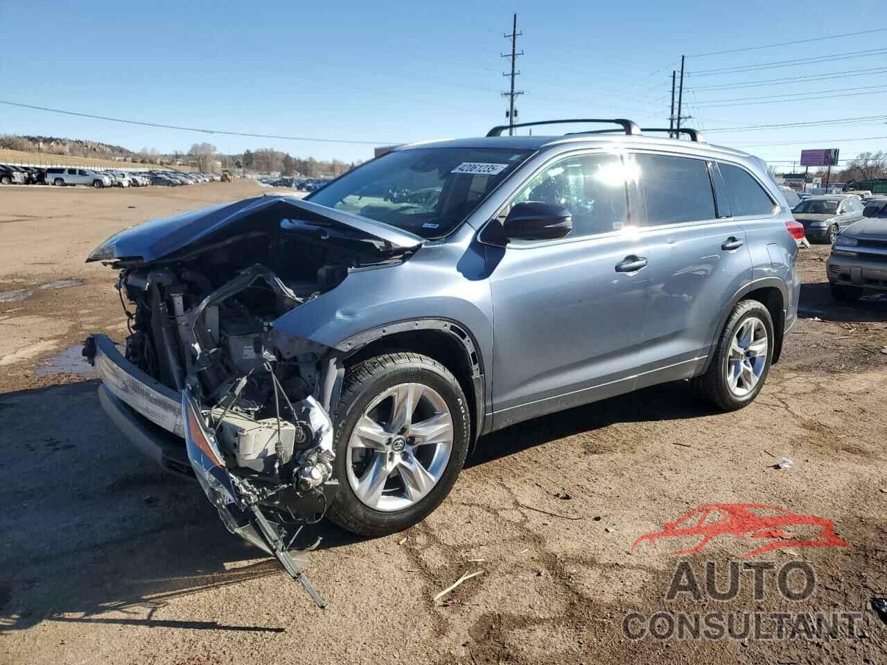 TOYOTA HIGHLANDER 2017 - 5TDDZRFH6HS475010