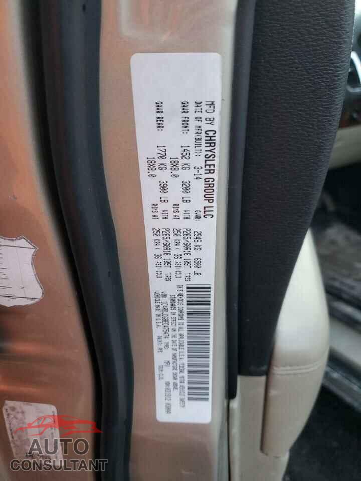 DODGE DURANGO 2014 - 1C4RDJDG8EC475474