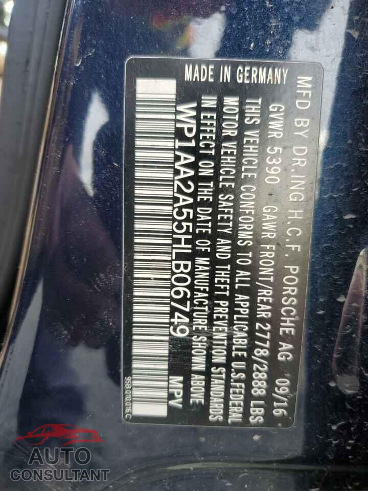 PORSCHE MACAN 2017 - WP1AA2A55HLB06749