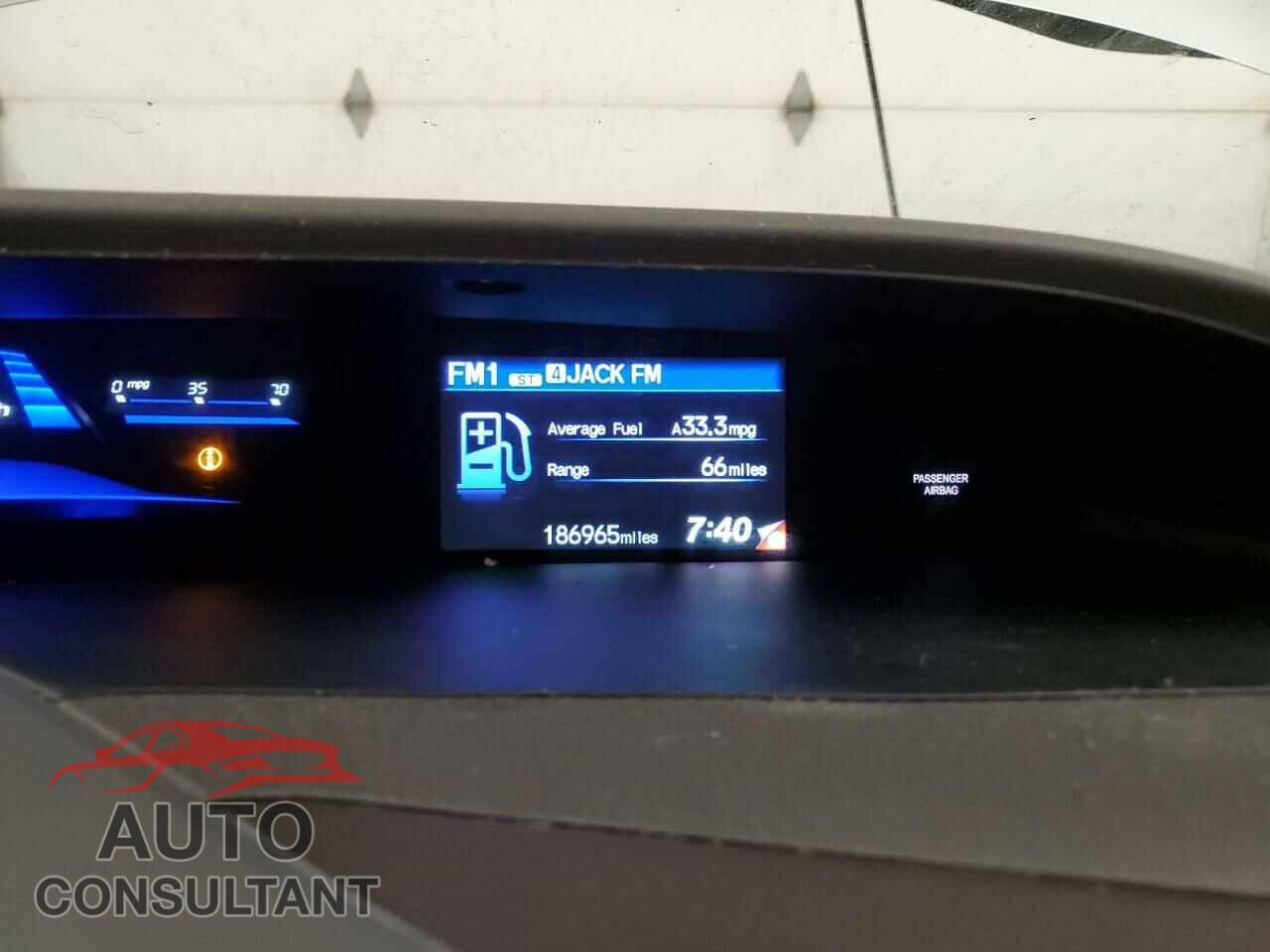 HONDA CIVIC 2012 - 19XFB2F52CE085809