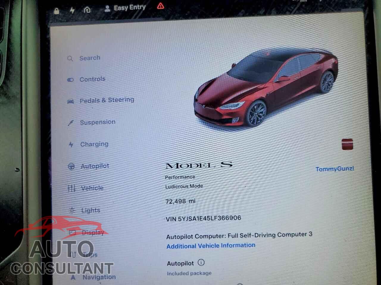 TESLA MODEL S 2020 - 5YJSA1E45LF366906