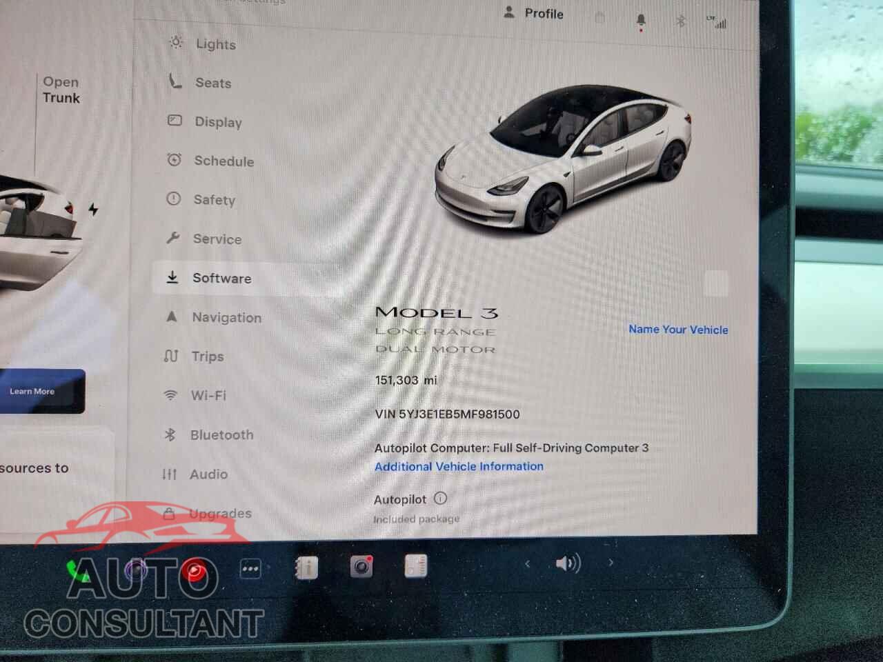 TESLA MODEL 3 2021 - 5YJ3E1EB5MF981500