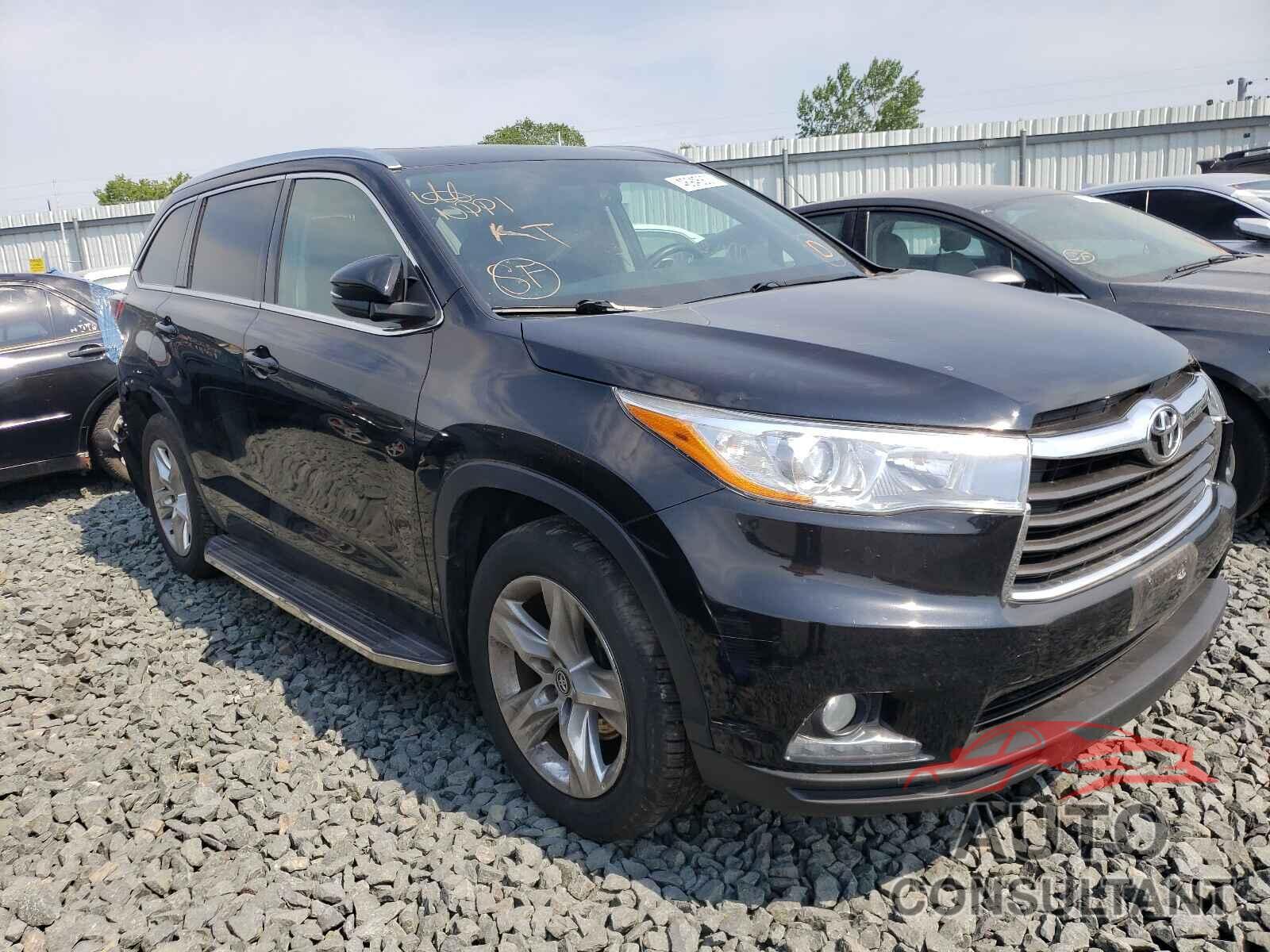 TOYOTA HIGHLANDER 2016 - 5TDDKRFH9GS285799