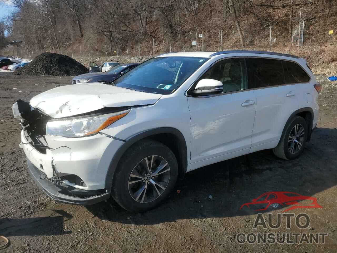 TOYOTA HIGHLANDER 2016 - 5TDJKRFH1GS267865