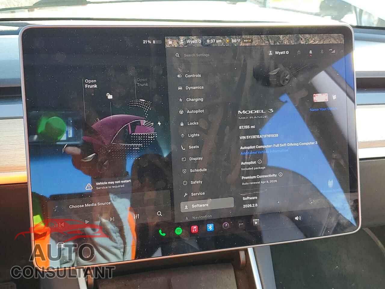 TESLA MODEL 3 2018 - 5YJ3E1EA7JF161938