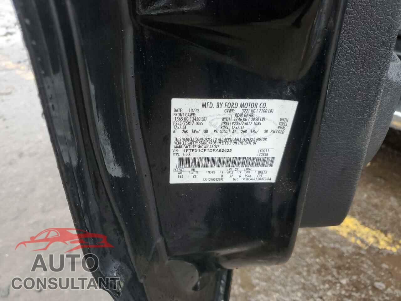 FORD F-150 2013 - 1FTFX1CF1DFA62425