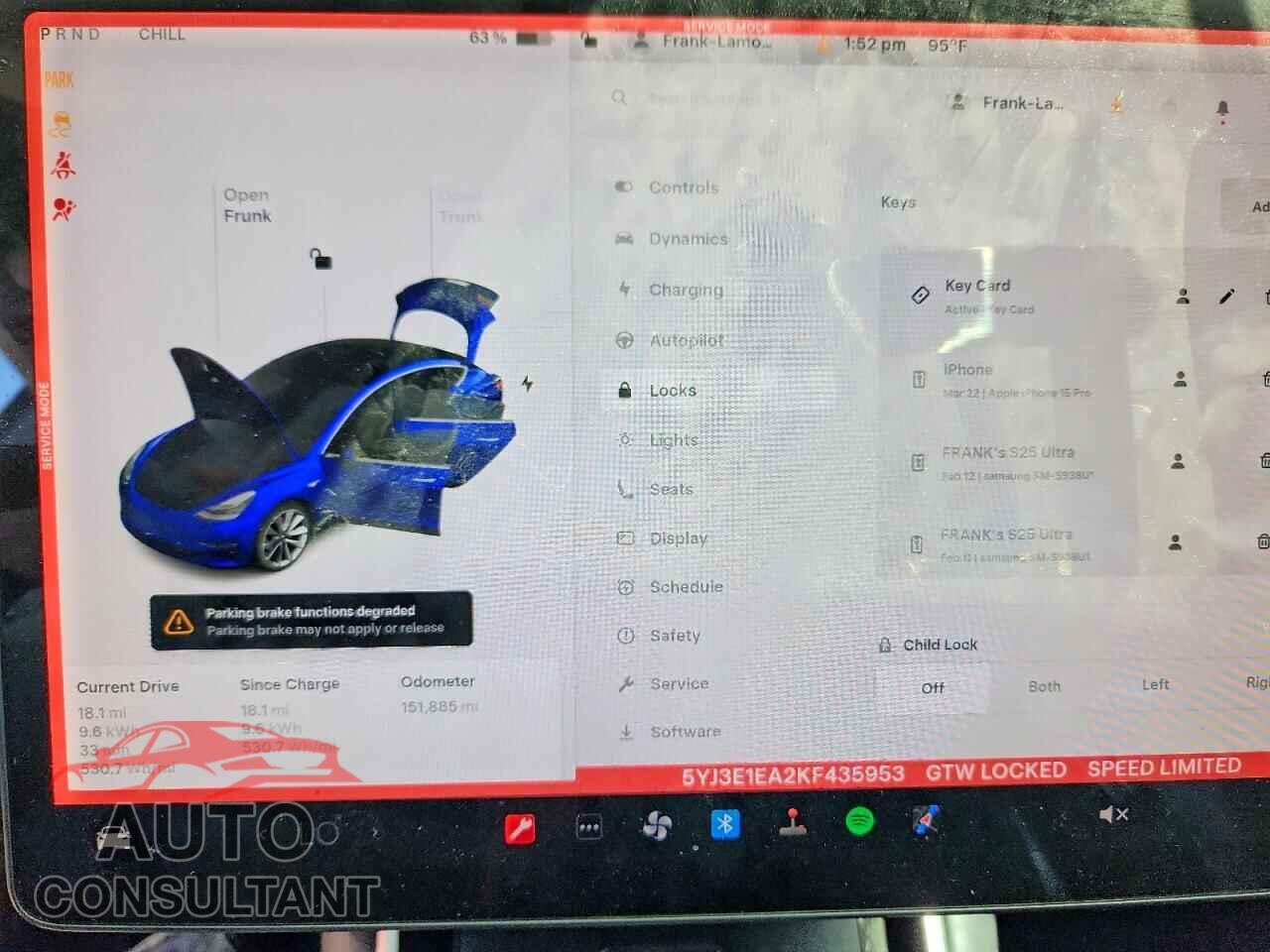 TESLA MODEL 3 2019 - 5YJ3E1EA2KF435953