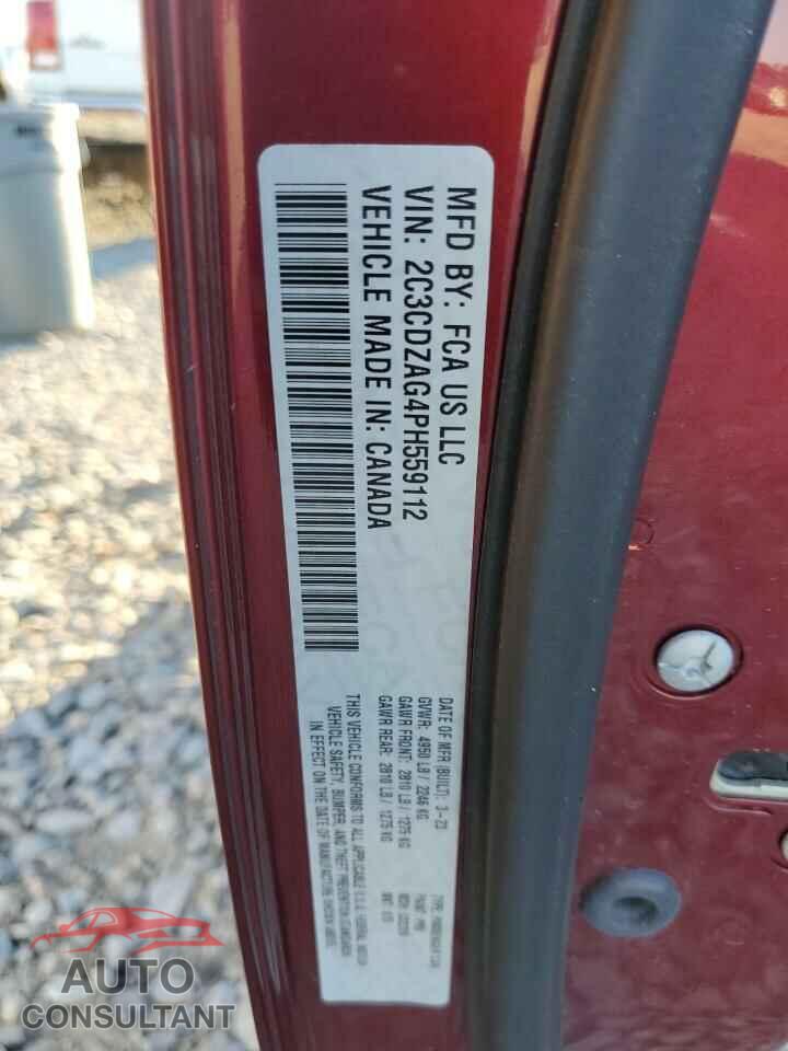 DODGE CHALLENGER 2023 - 2C3CDZAG4PH559112