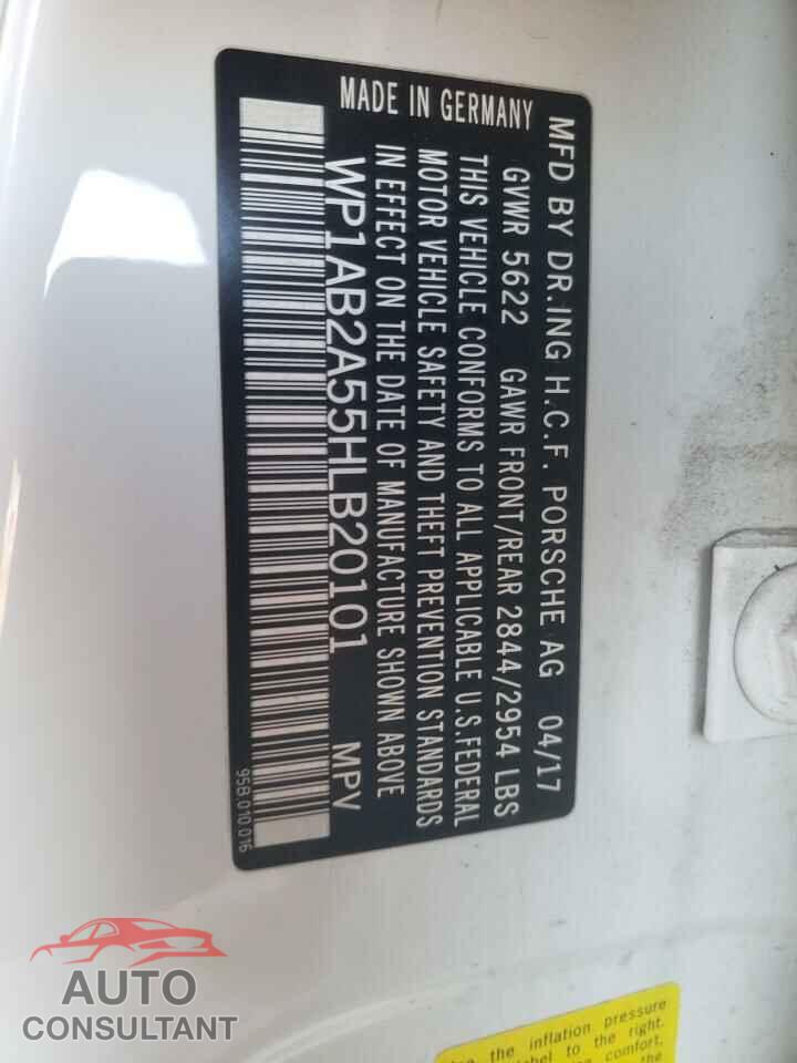 PORSCHE MACAN 2017 - WP1AB2A55HLB20101