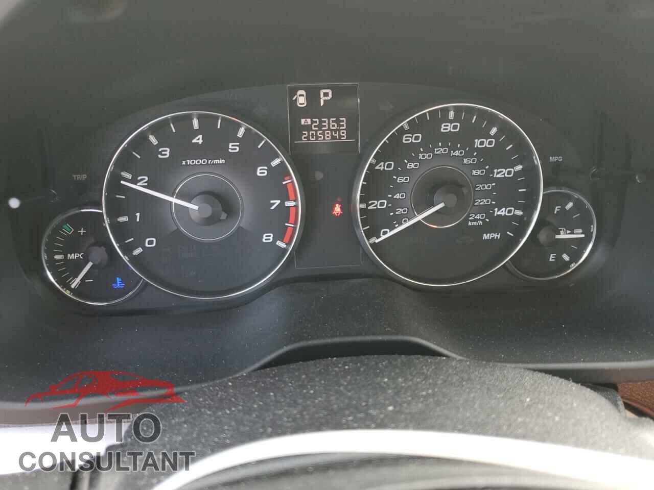 SUBARU OUTBACK 2012 - 4S4BRBCC3C3204158