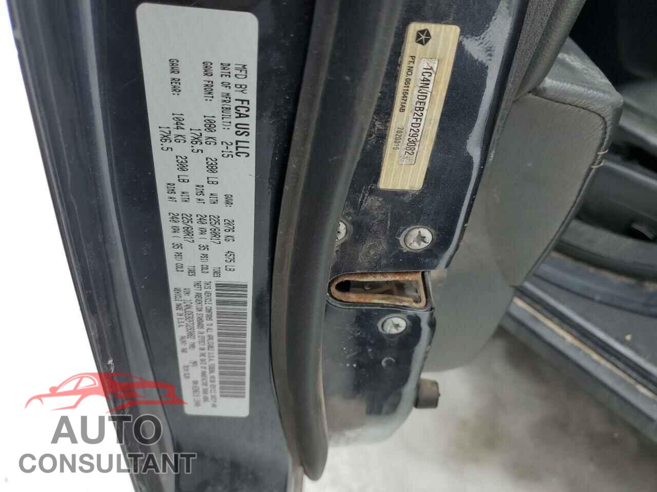 JEEP COMPASS 2015 - 1C4NJDEB2FD293082