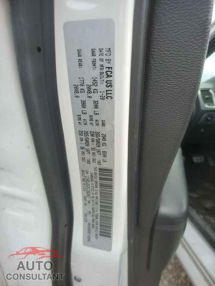 DODGE DURANGO 2020 - 1C4RDJDG7LC262027