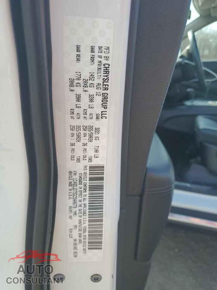DODGE DURANGO 2013 - 1C4SDJDT5DC540679