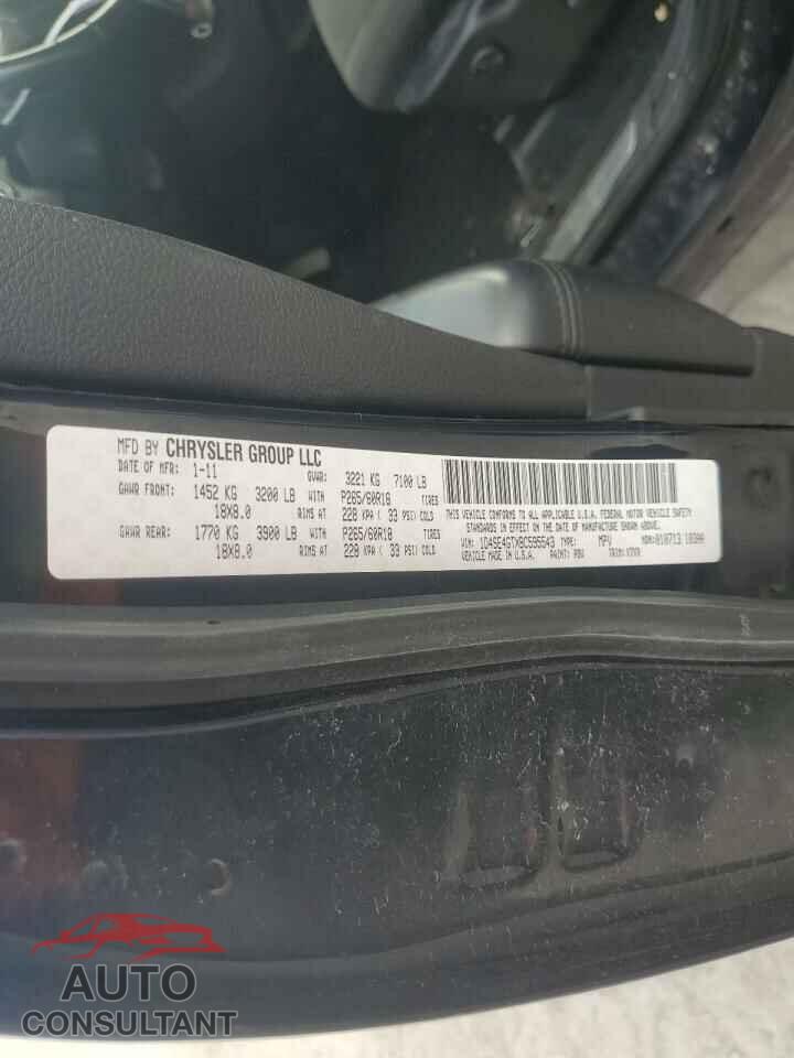DODGE DURANGO 2011 - 1D4SE4GTXBC595543