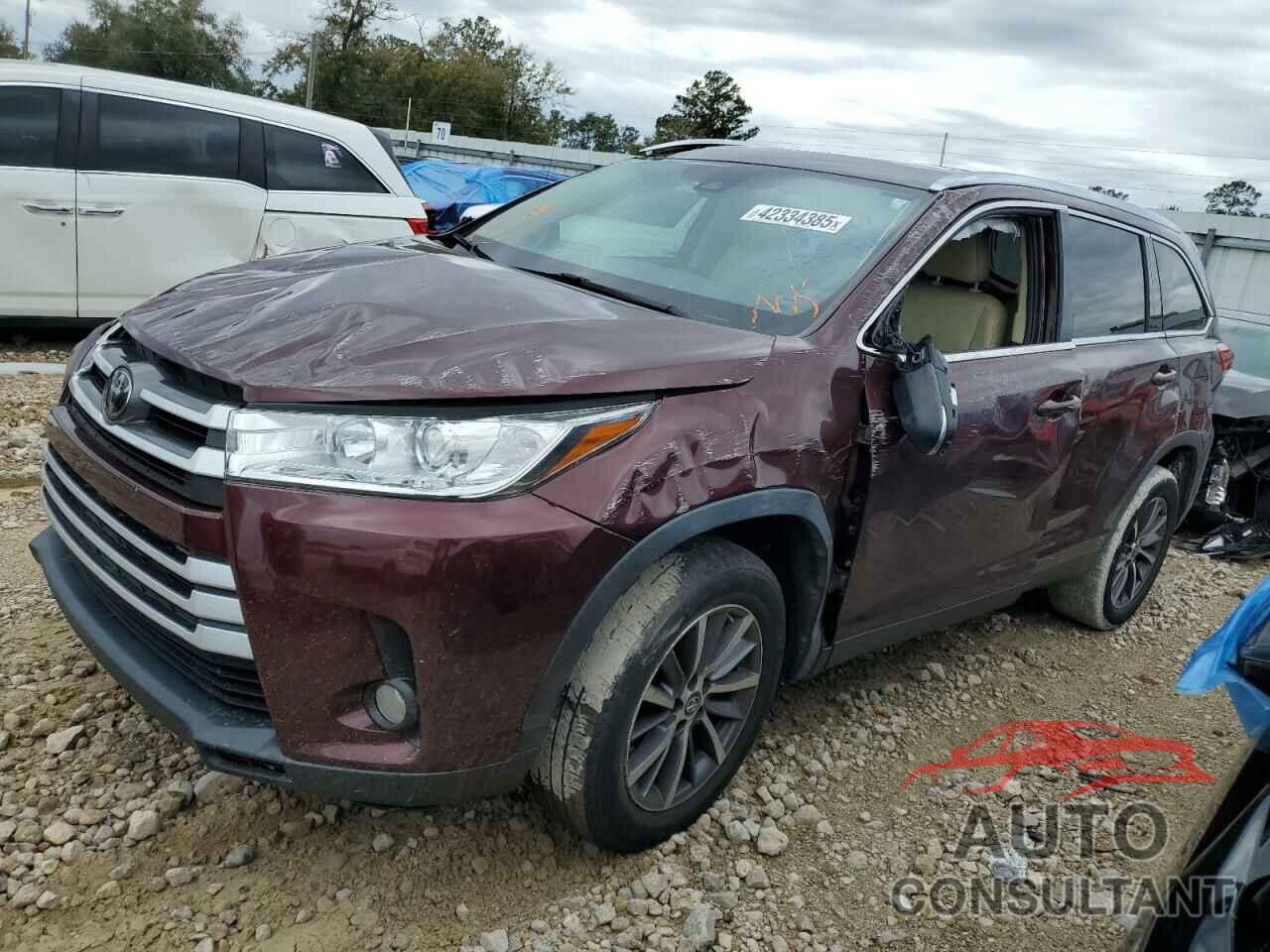 TOYOTA HIGHLANDER 2019 - 5TDKZRFH7KS323896