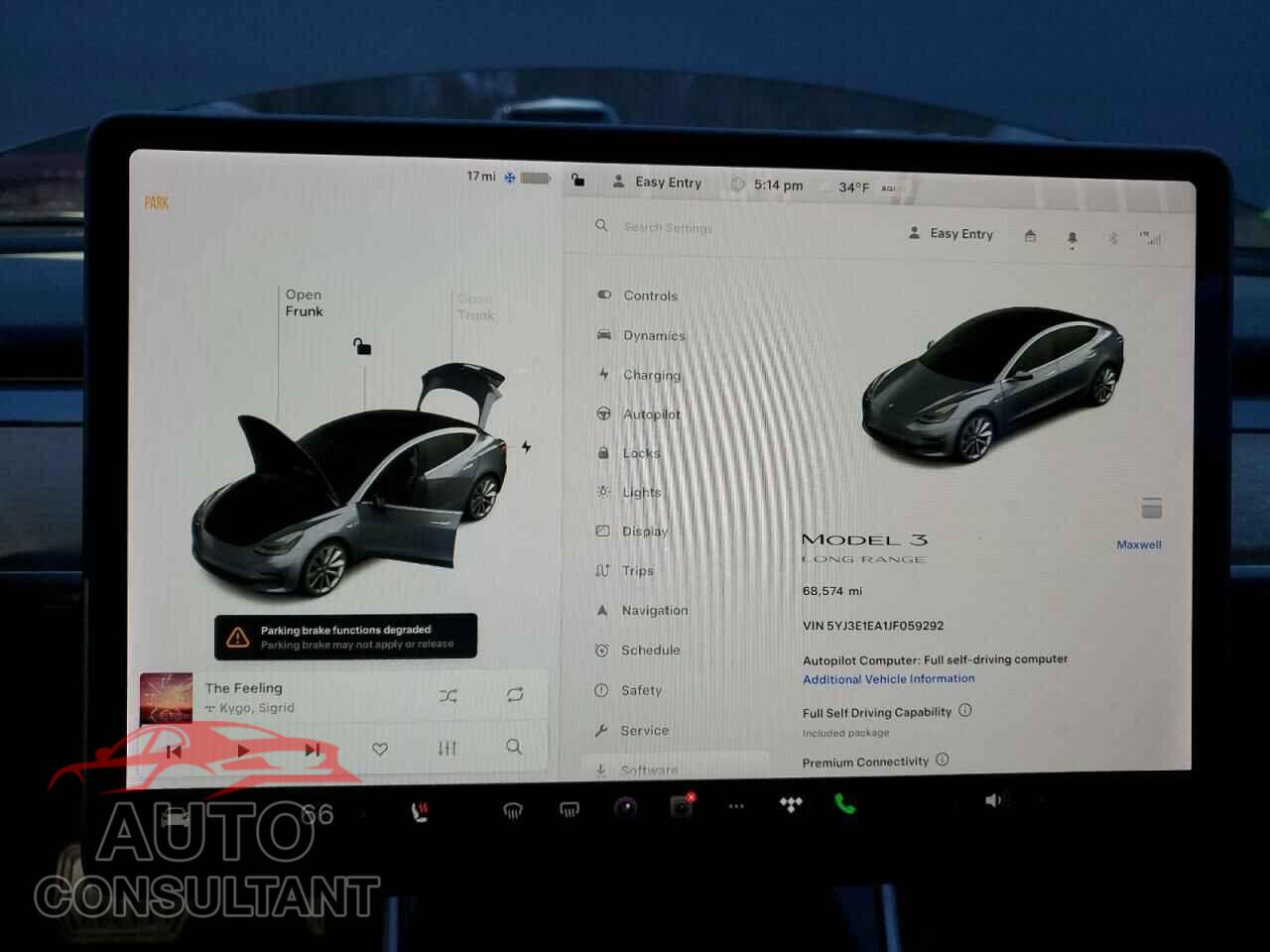 TESLA MODEL 3 2018 - 5YJ3E1EA1JF059292