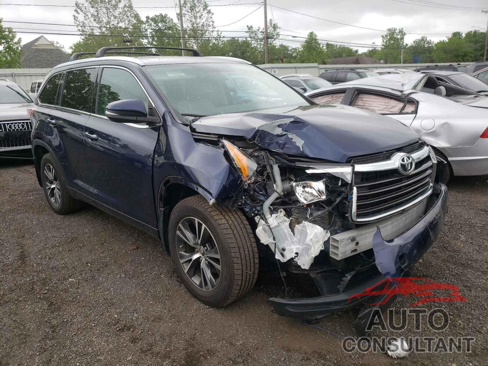 TOYOTA HIGHLANDER 2016 - 5TDJKRFH1GS271673