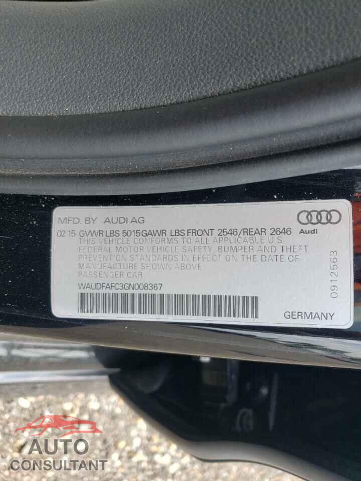 AUDI A6 2016 - WAUDFAFC3GN008367