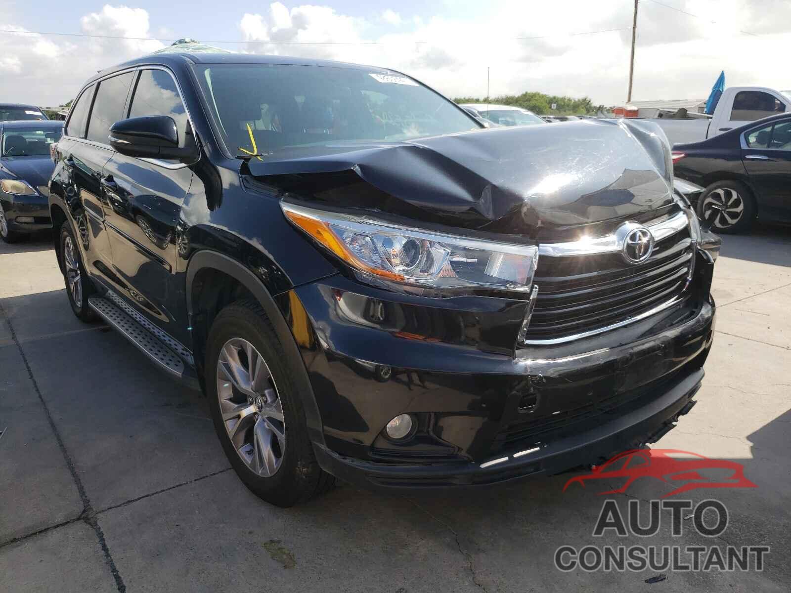 TOYOTA HIGHLANDER 2016 - 5TDZKRFH0GS137580
