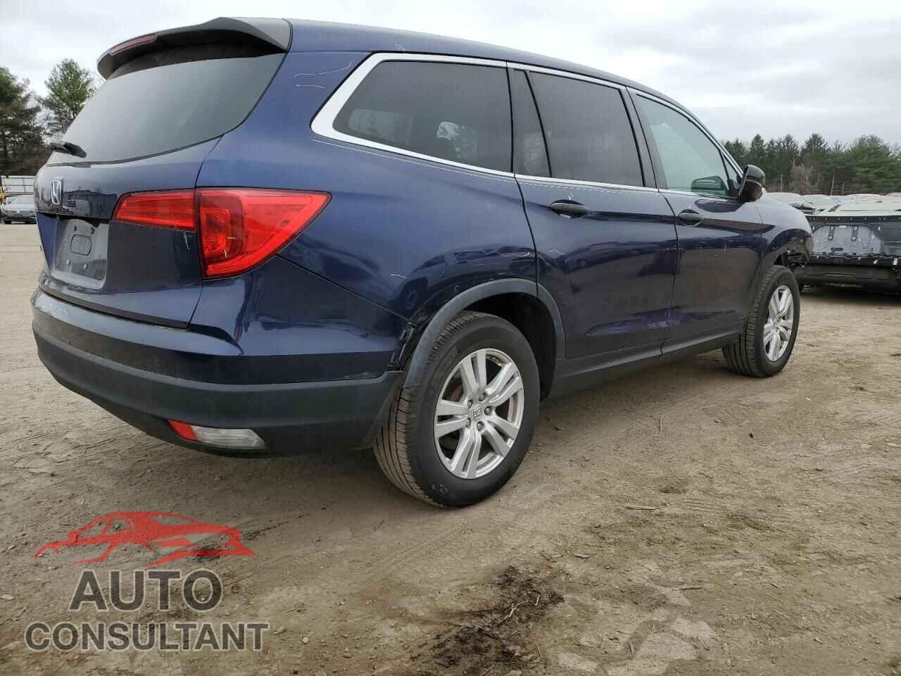 HONDA PILOT 2017 - 5FNYF5H16HB044657