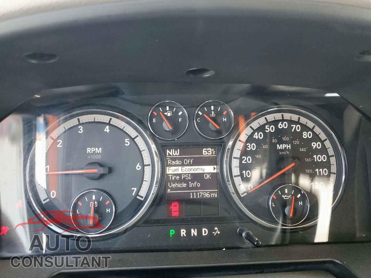 DODGE RAM 1500 2012 - 1C6RD6LT1CS267944