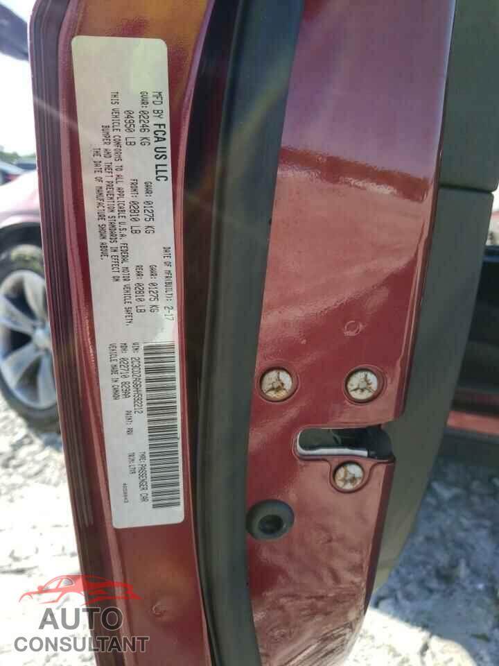 DODGE CHALLENGER 2017 - 2C3CDZAG6HH592212