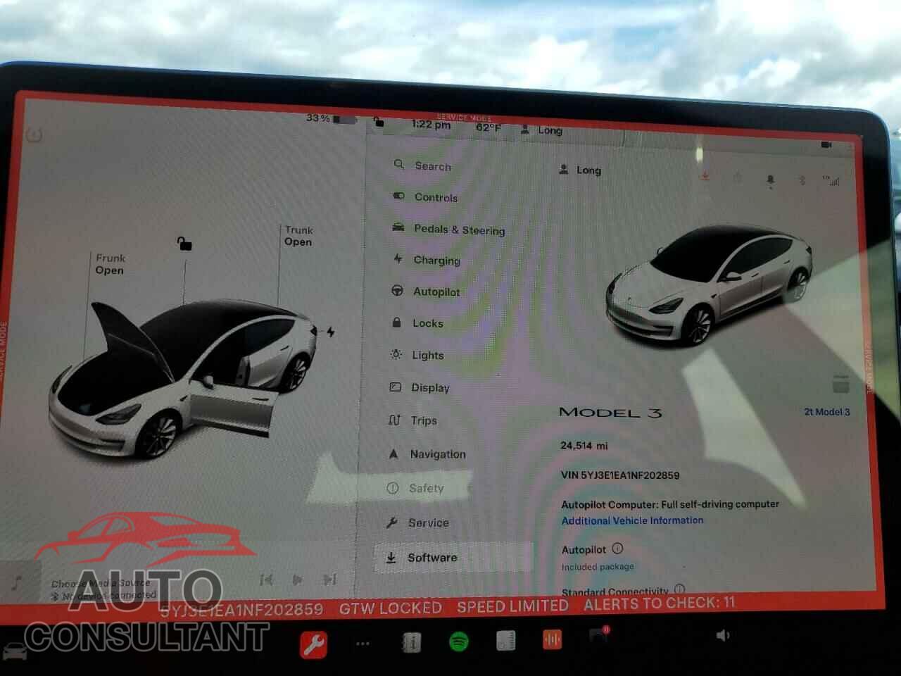 TESLA MODEL 3 2022 - 5YJ3E1EA1NF202859