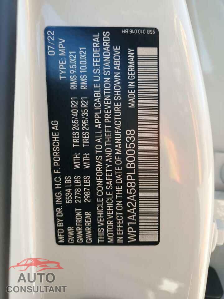 PORSCHE MACAN BASE 2023 - WP1AA2A58PLB00538
