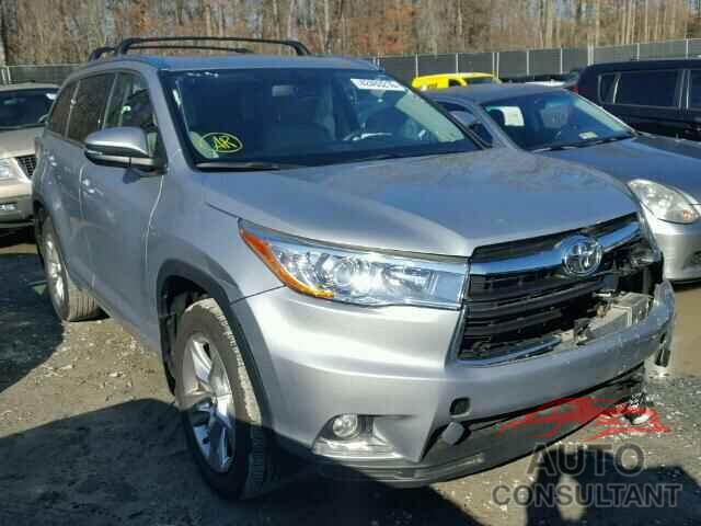 TOYOTA HIGHLANDER 2016 - 5TDDKRFH7GS250596