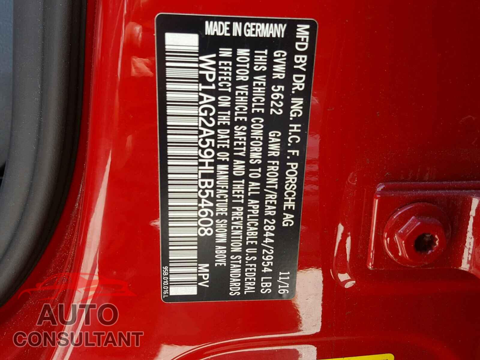 PORSCHE MACAN GTS 2017 - WP1AG2A59HLB54608
