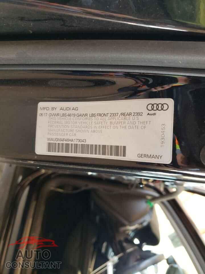 AUDI A4 2017 - WAUGMAF46HA173043