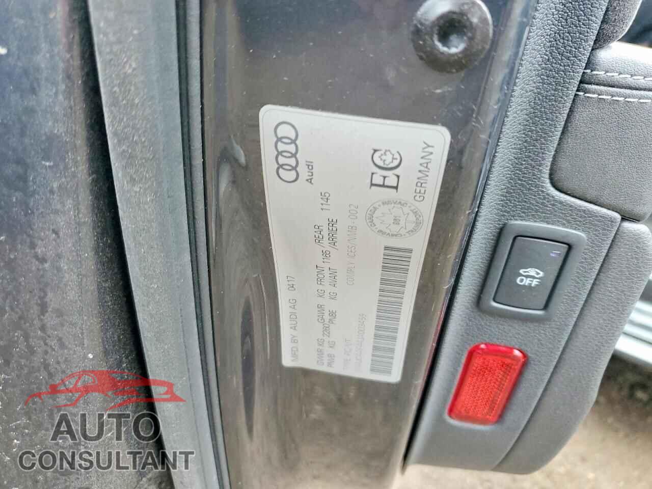 AUDI S4/RS4 2018 - WAUC4AF44JA003459
