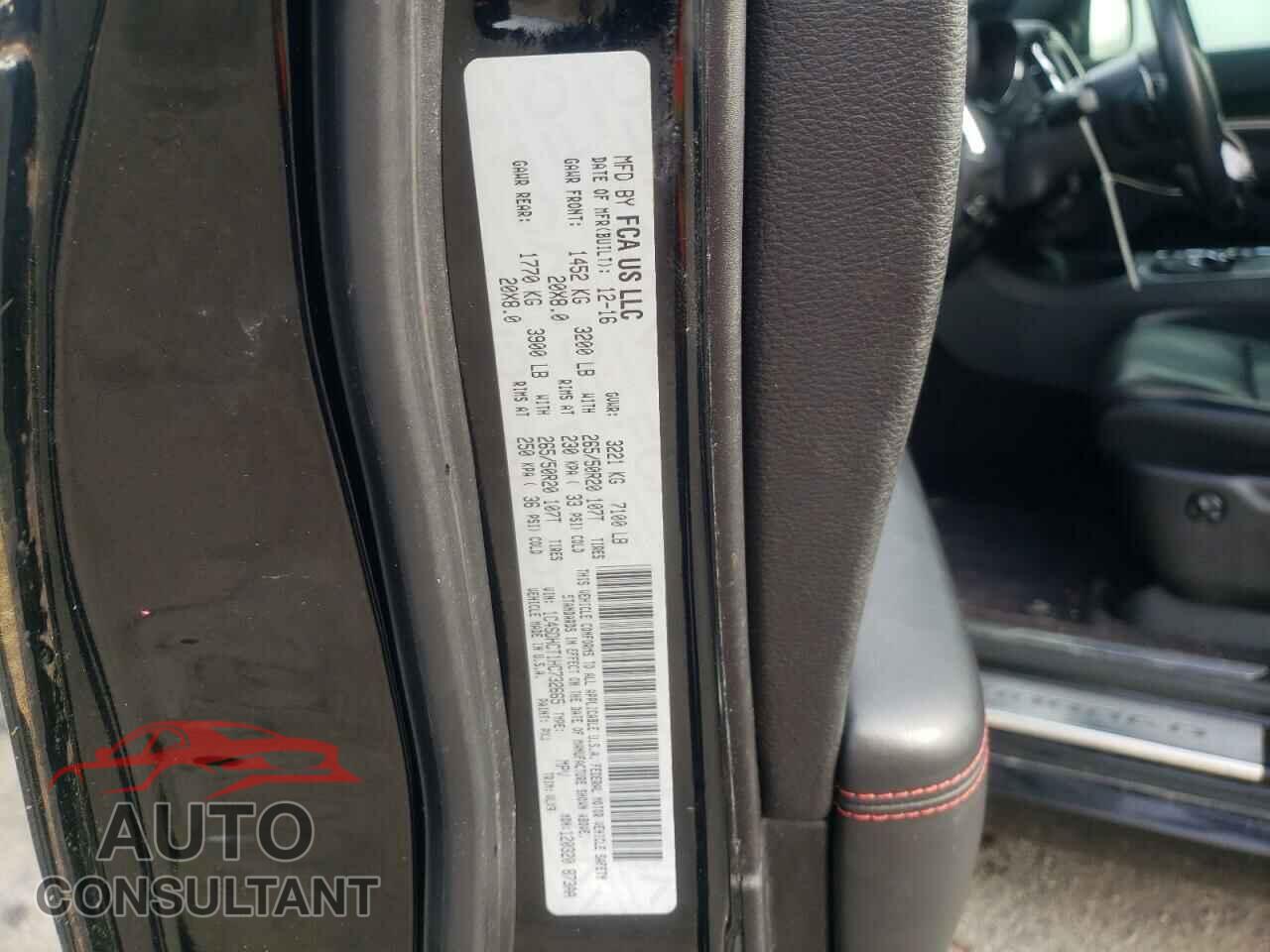 DODGE DURANGO 2017 - 1C4SDHCT1HC732665