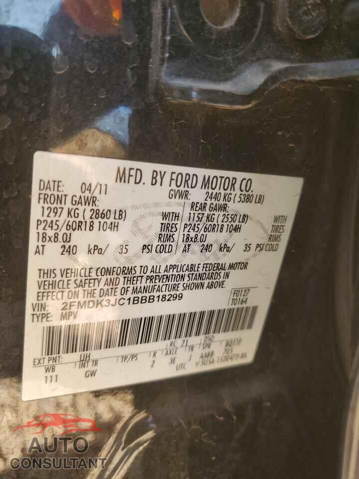 FORD EDGE 2011 - 3FMDK3JC1BBB18299