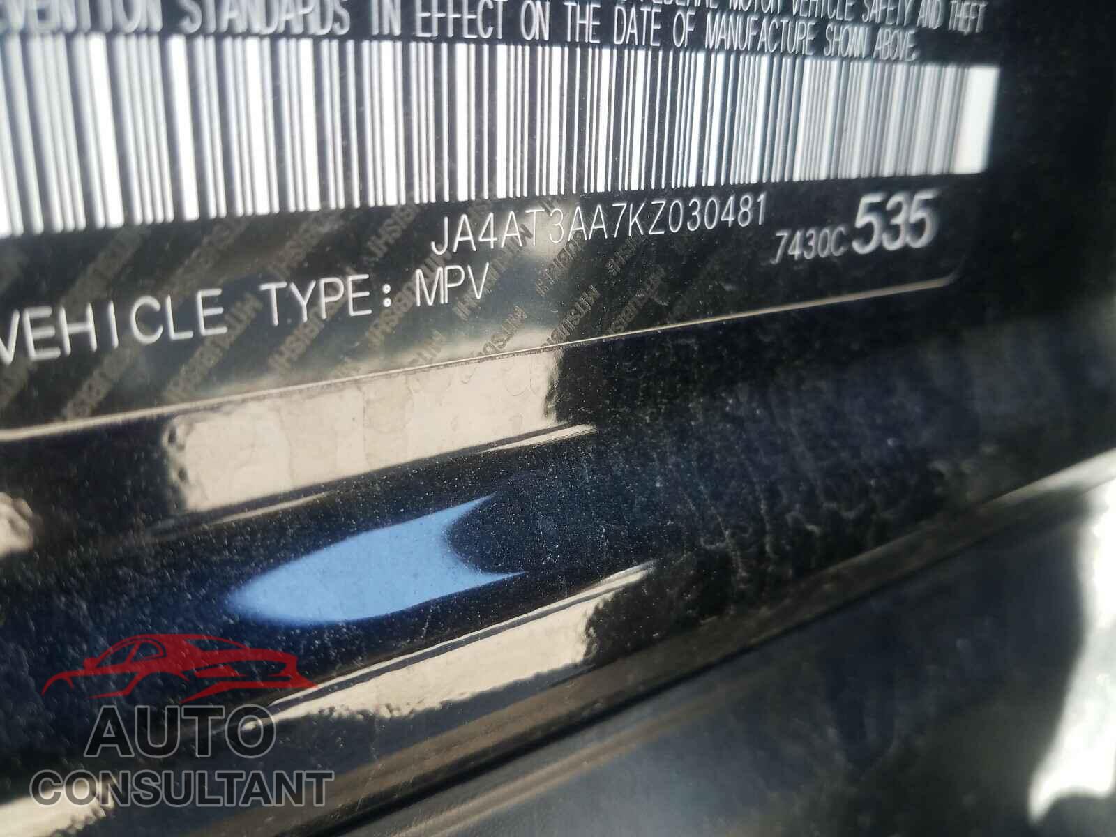 MITSUBISHI ECLIPSE 2019 - JA4AT3AA7KZ030481