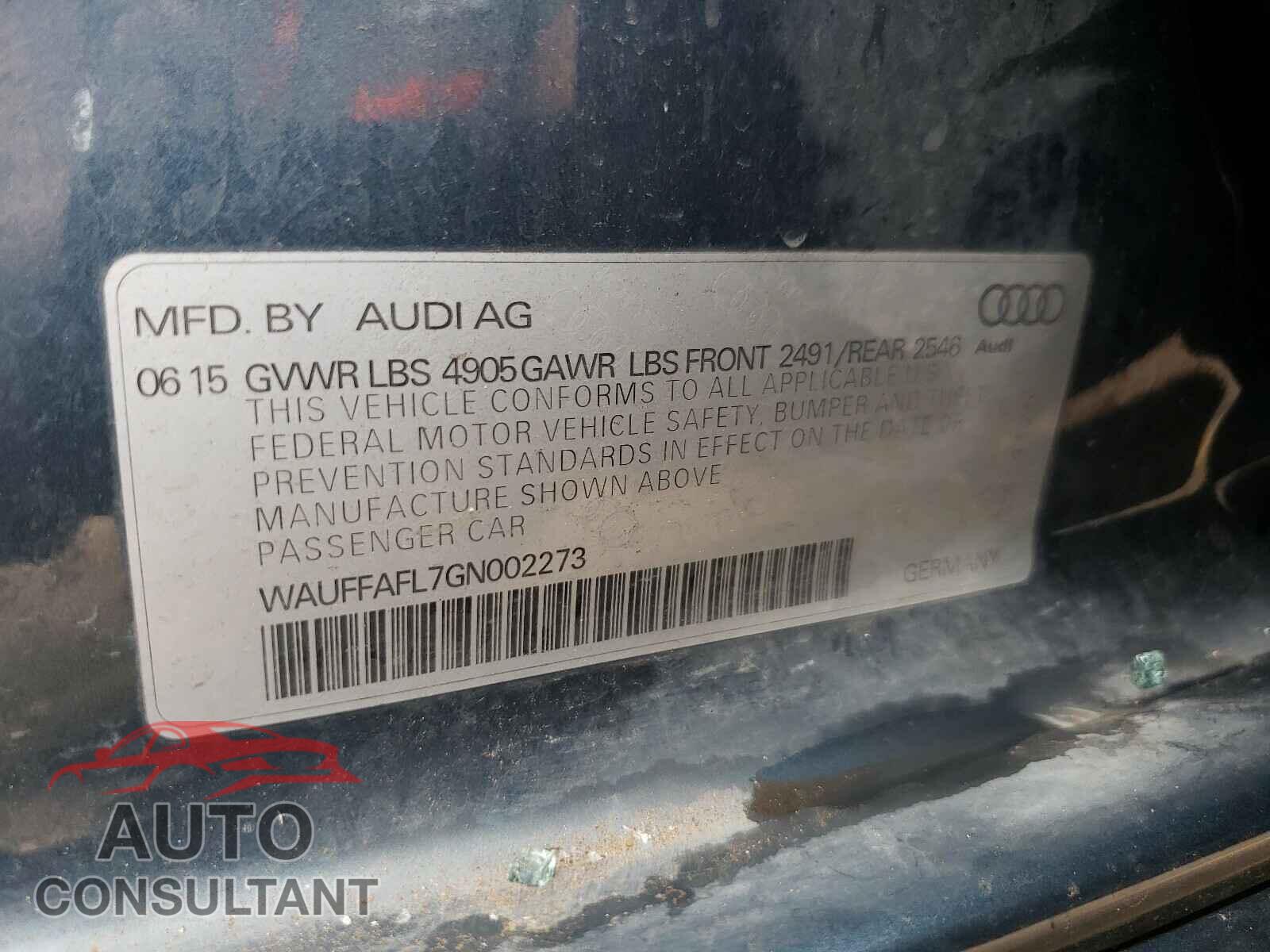 AUDI A4 2016 - WAUFFAFL7GN002273