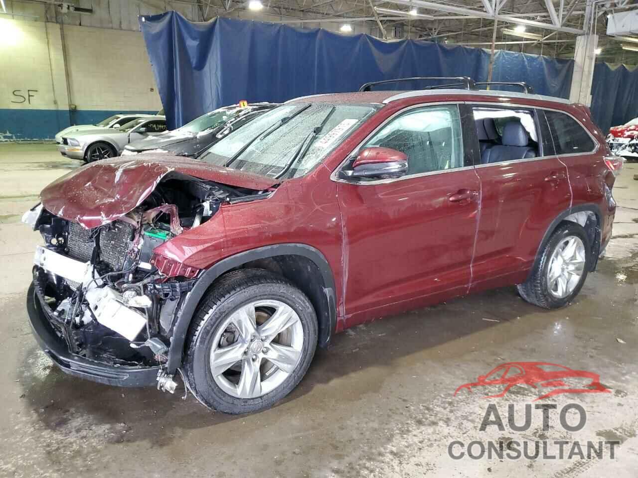 TOYOTA HIGHLANDER 2015 - 5TDDKRFH1FS128993