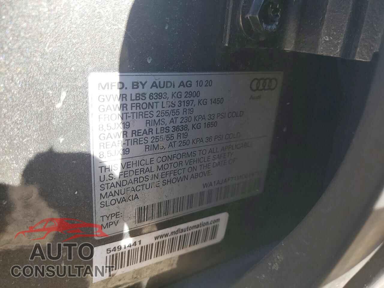 AUDI Q7 2021 - WA1AJAF71MD019712