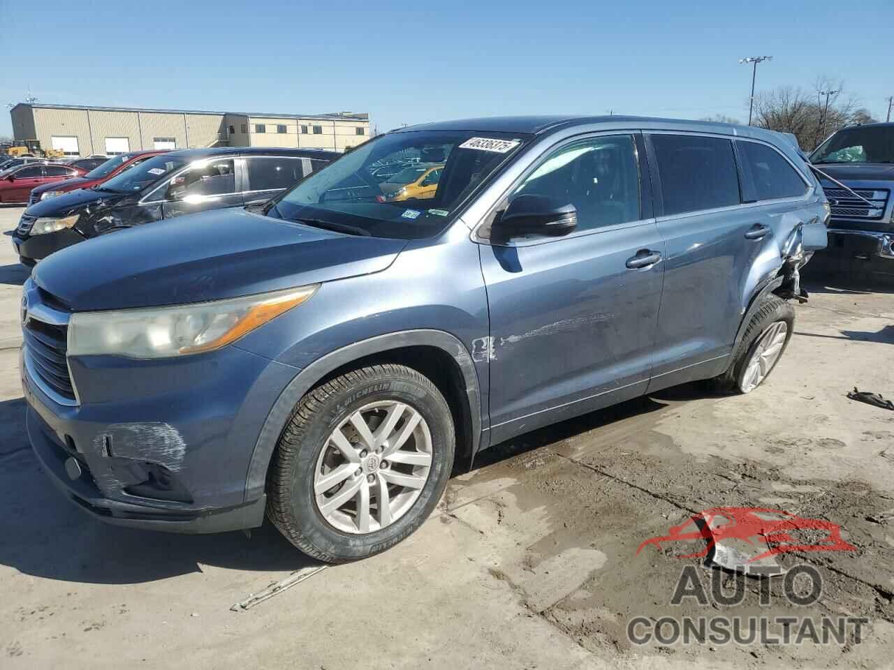 TOYOTA HIGHLANDER 2015 - 5TDBKRFH0FS138597