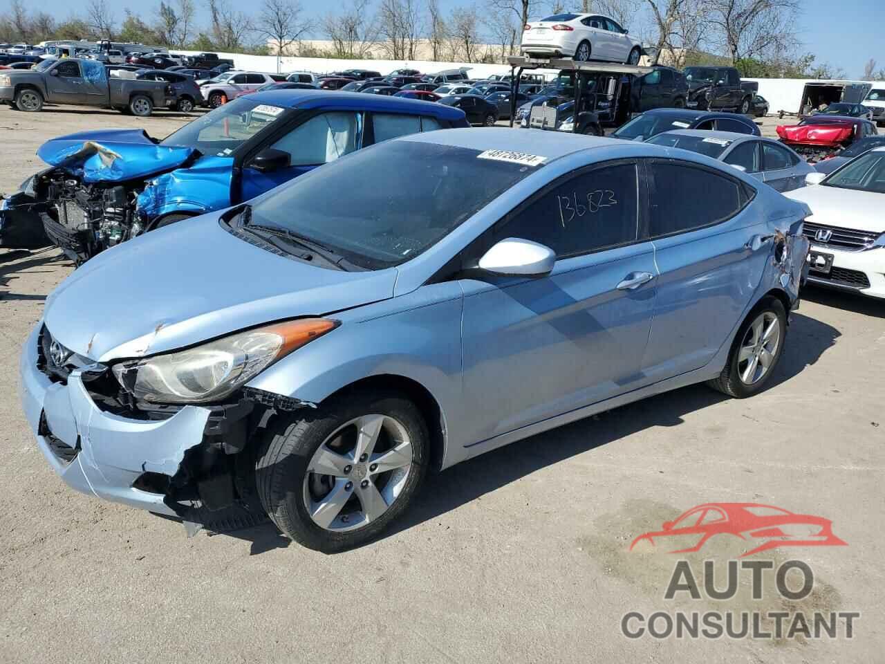 HYUNDAI ELANTRA 2013 - KMHDH4AE6DU775134