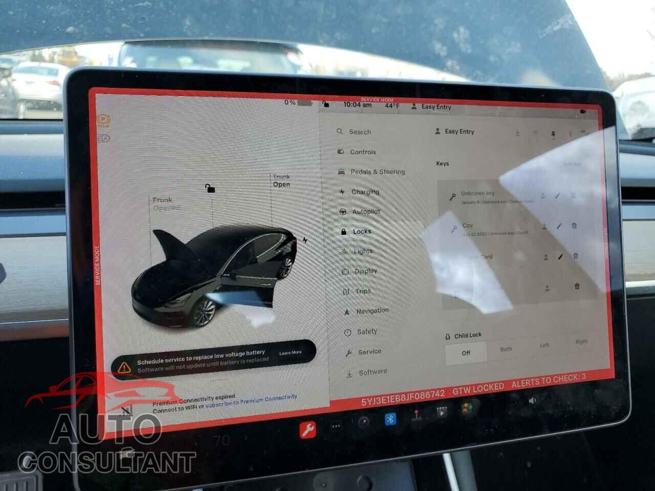TESLA MODEL 3 2018 - 5YJ3E1EB8JF086742