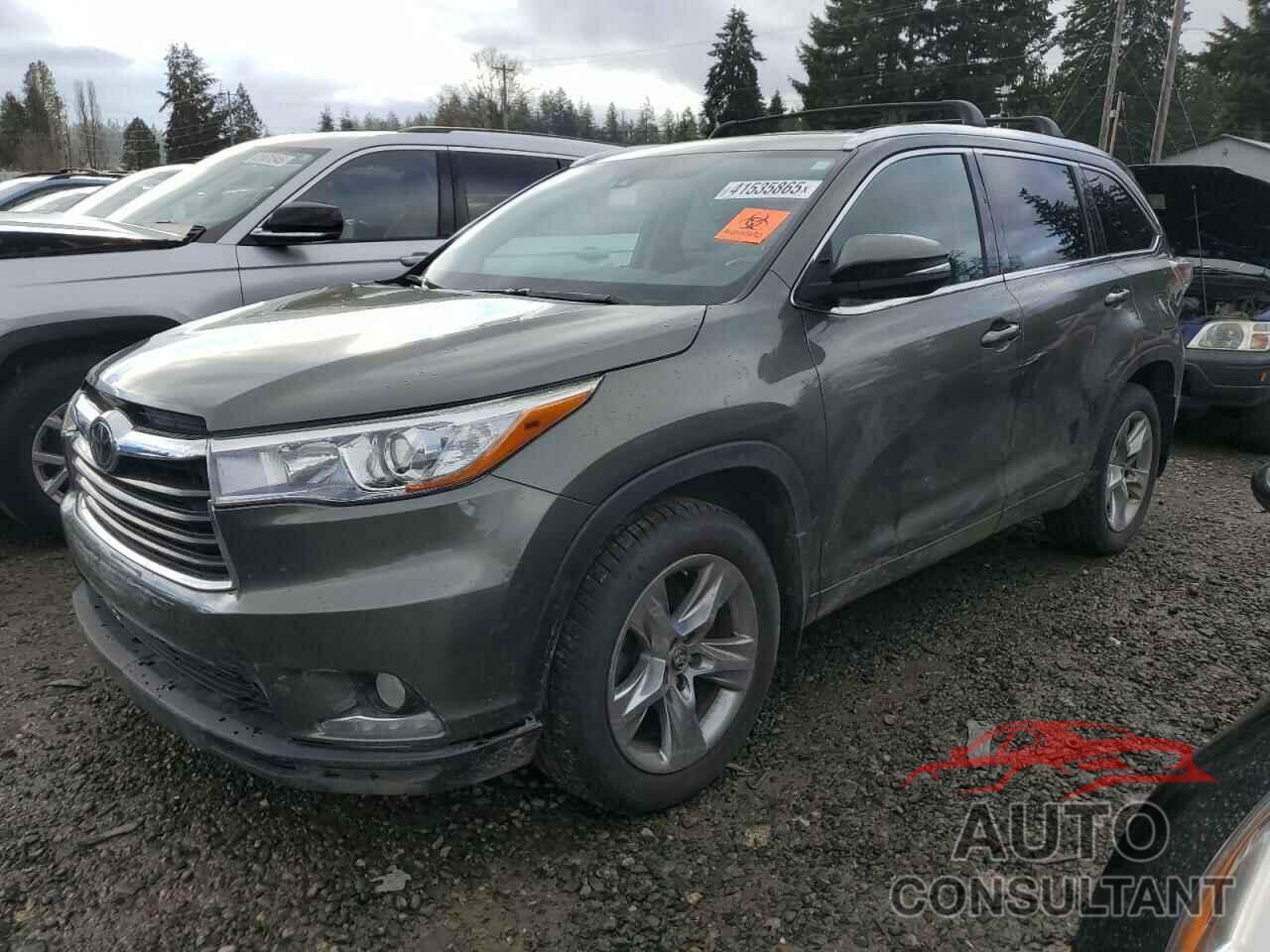 TOYOTA HIGHLANDER 2016 - 5TDDKRFH5GS308088