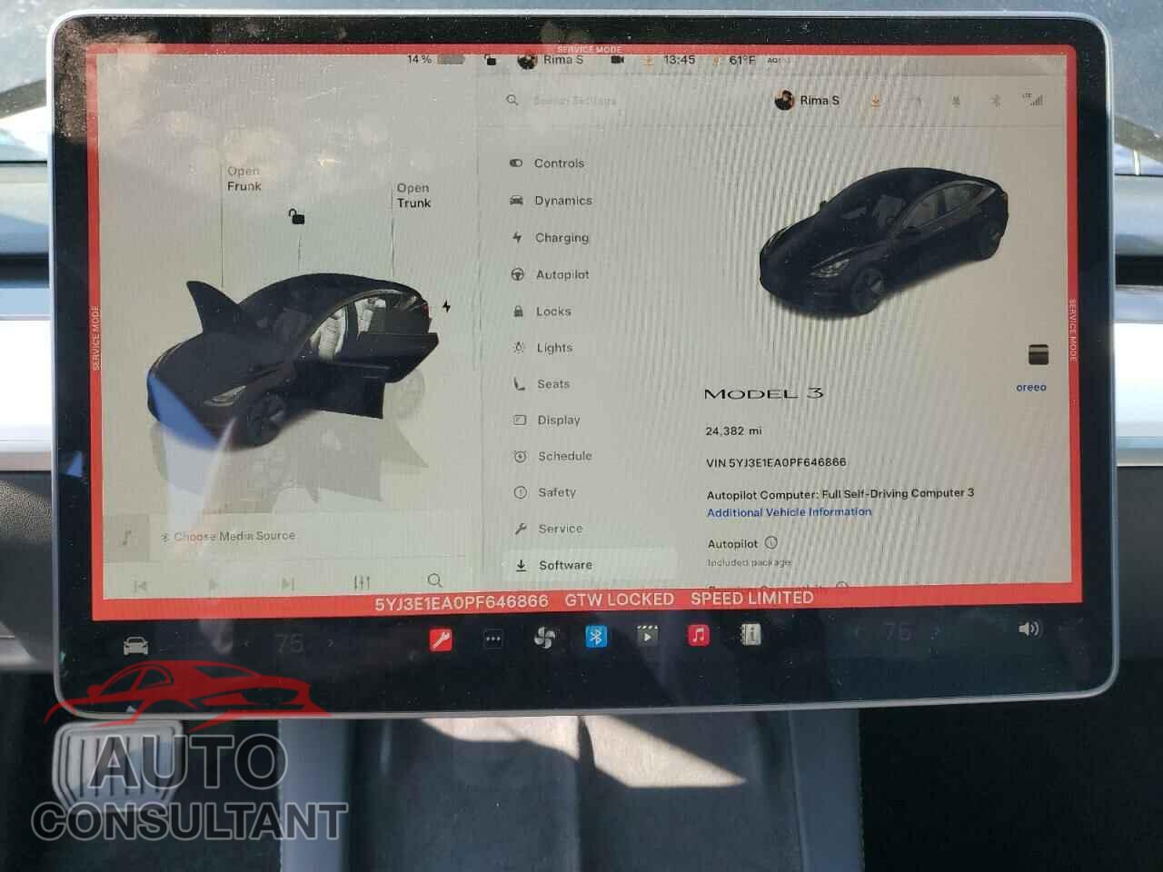 TESLA MODEL 3 2023 - 5YJ3E1EA0PF646866