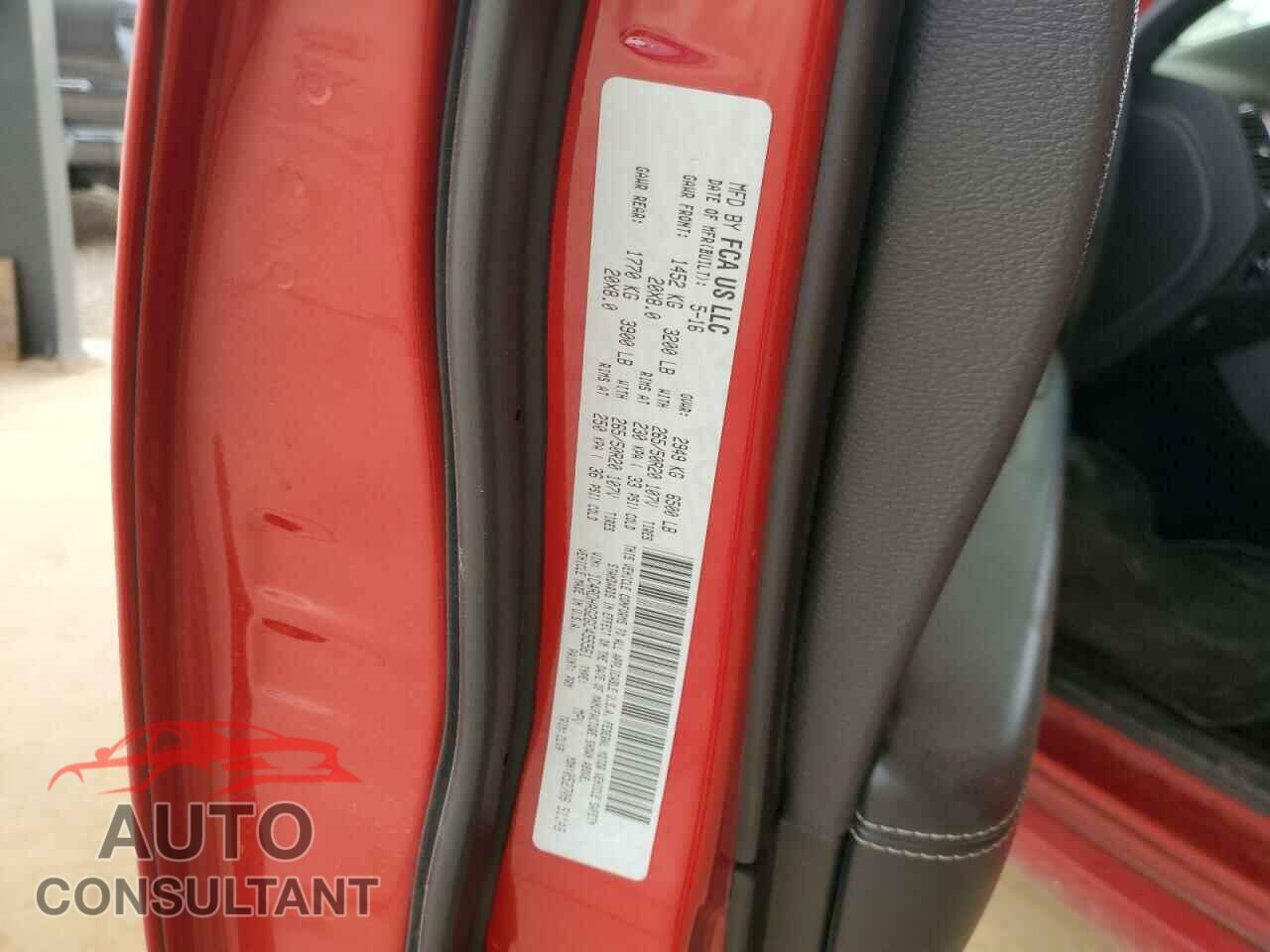 DODGE DURANGO 2016 - 1C4RDHAG2GC455561