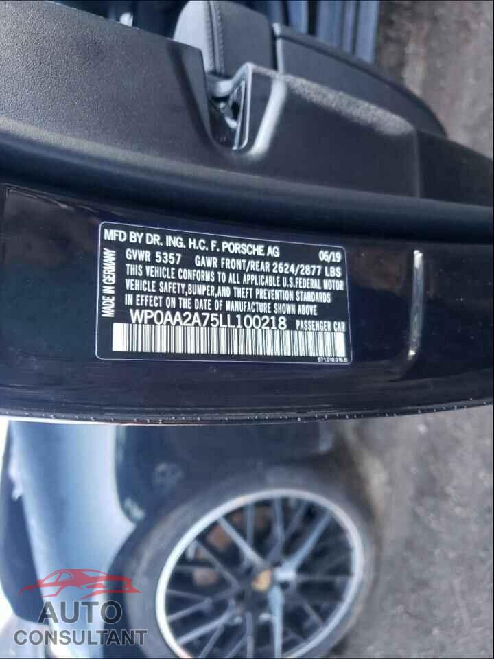 PORSCHE PANAMERA 2020 - WP0AA2A75LL100218