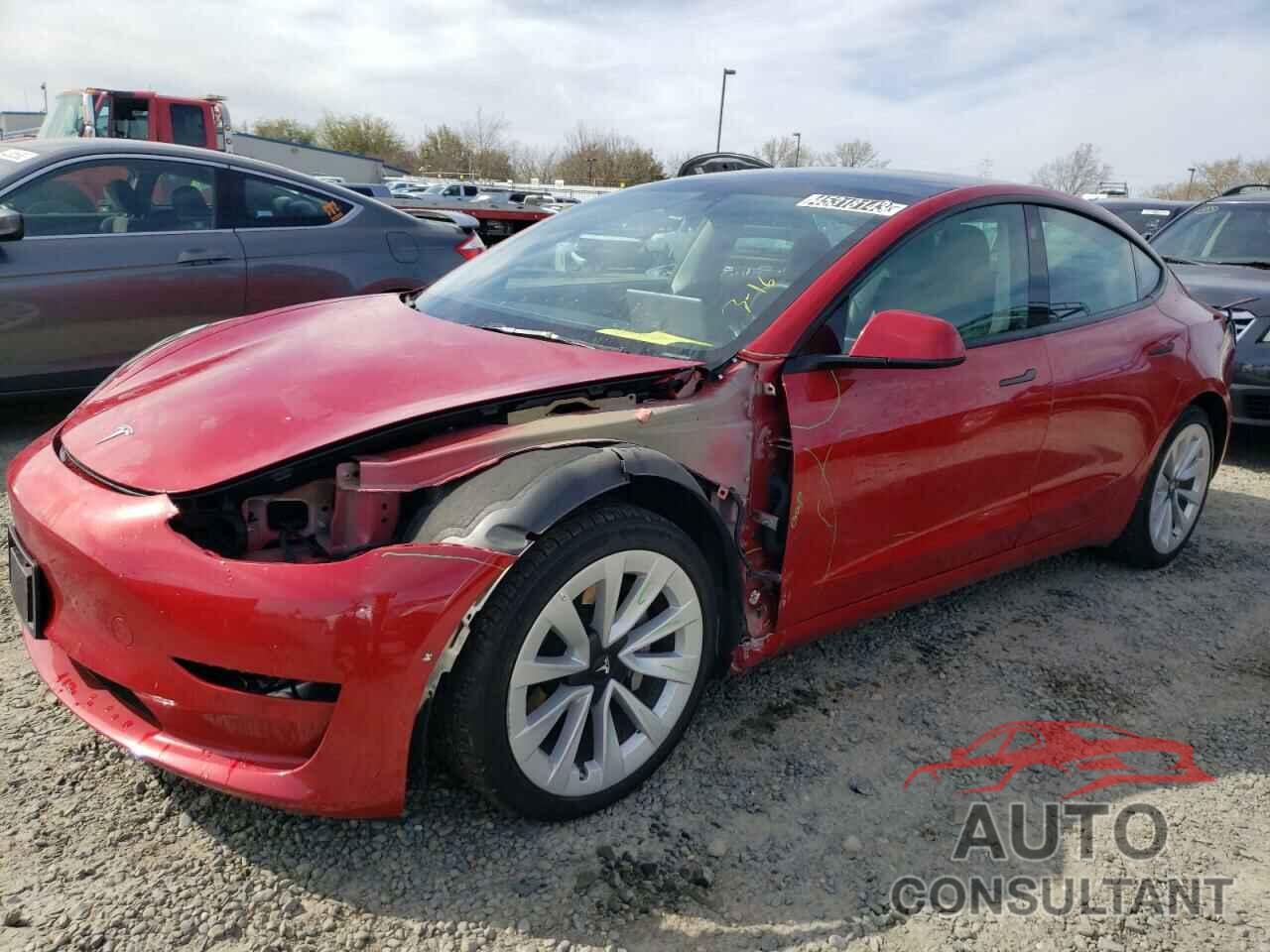 TESLA MODEL 3 2022 - 5YJ3E1EB6NF187476