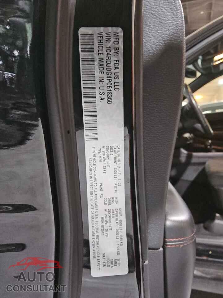 DODGE DURANGO 2023 - 1C4RDJDG4PC618360