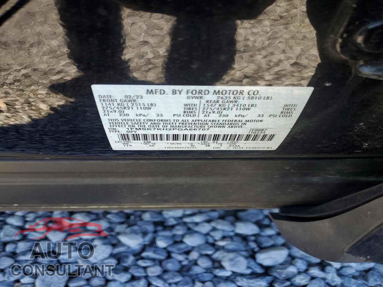 FORD EXPLORER 2023 - 1FMSK7KH2PGA66707