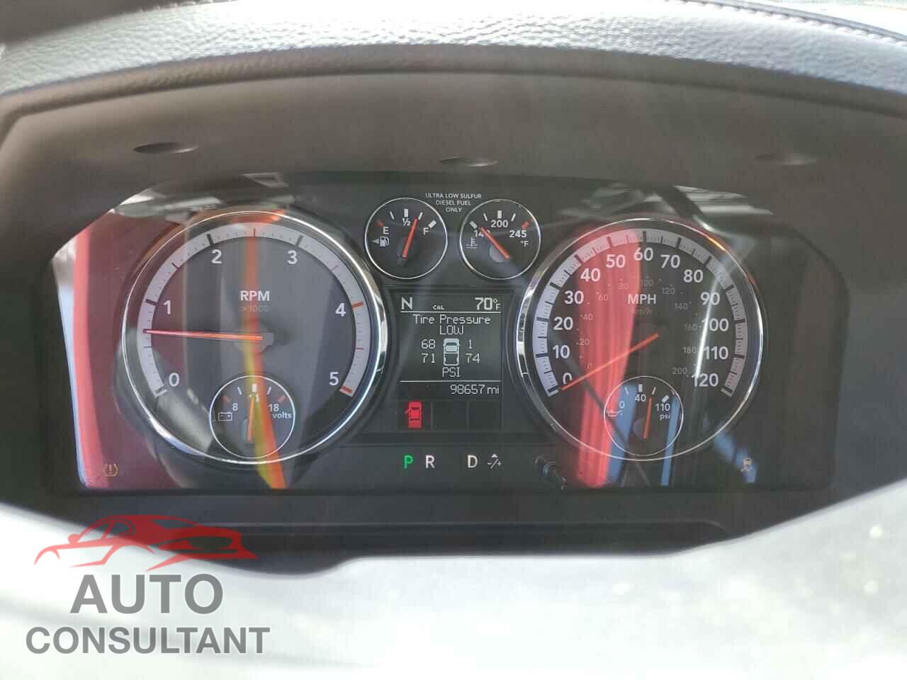 DODGE RAM 2500 2012 - 3C6UD5FL4CG156487